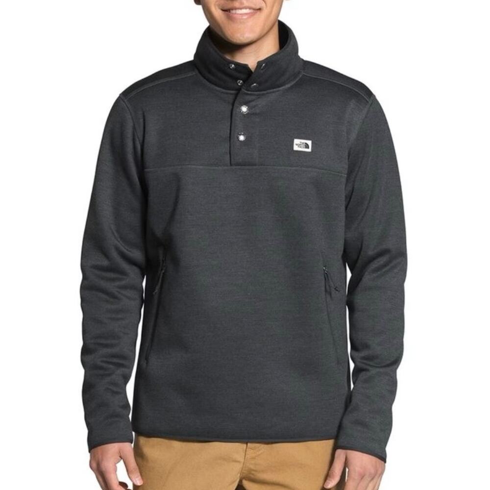 The North Face sz L Wool Blend Sherpa Patrol 1/4 Snap Fleece Pullover Sweatshirt